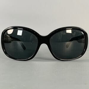 PRADA Black Acetate Square Sunglasses